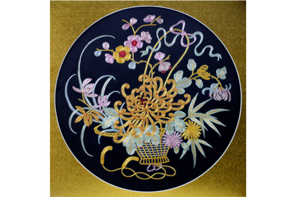 盘金30圆  精品刺绣作品